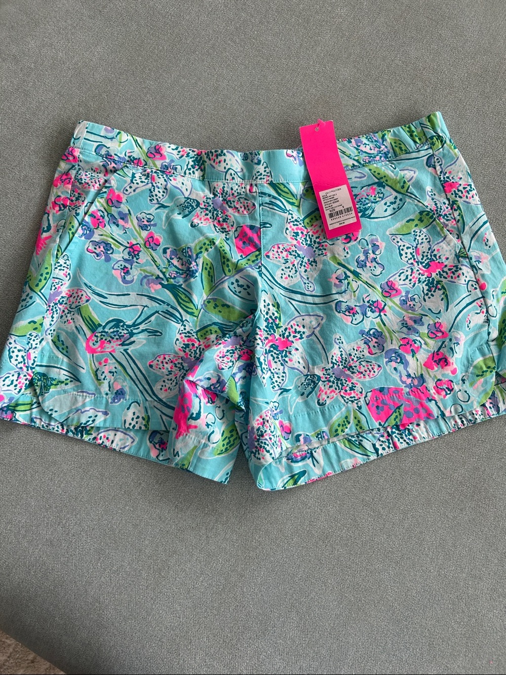 Lilly Pulitzer Ocean View Swim Shorts Bali Blue Size Small NWT